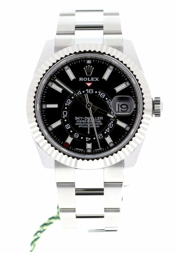 Réplica de qualidade Rolex Skydweller 42 Black Dial Oyster Pulseira 326934 Nunca Usado 2020