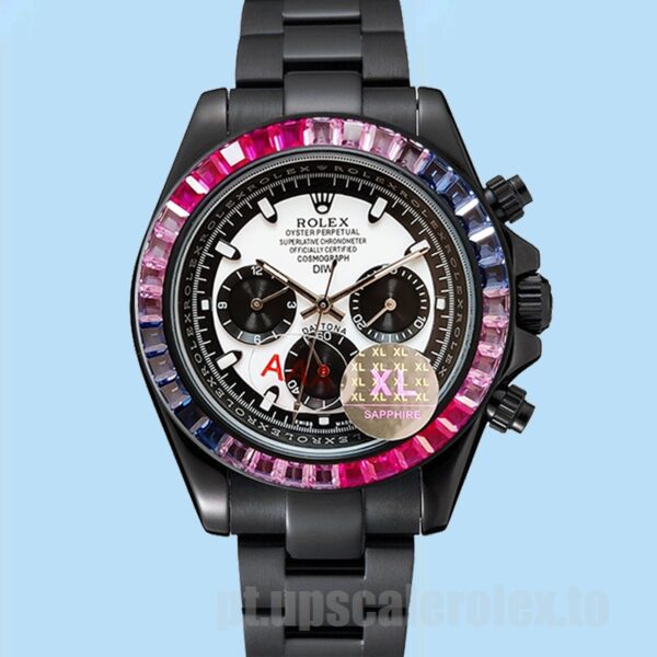 Rolex Daytona Masculino 40mm DIW Tom Preto Ver - Image 2