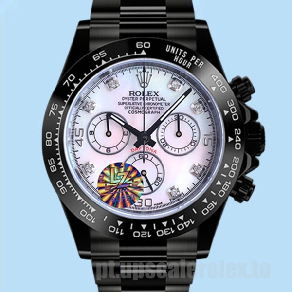 Rolex Daytona 40mm Masculino 116500 Pulseira Ostra Tom Preto