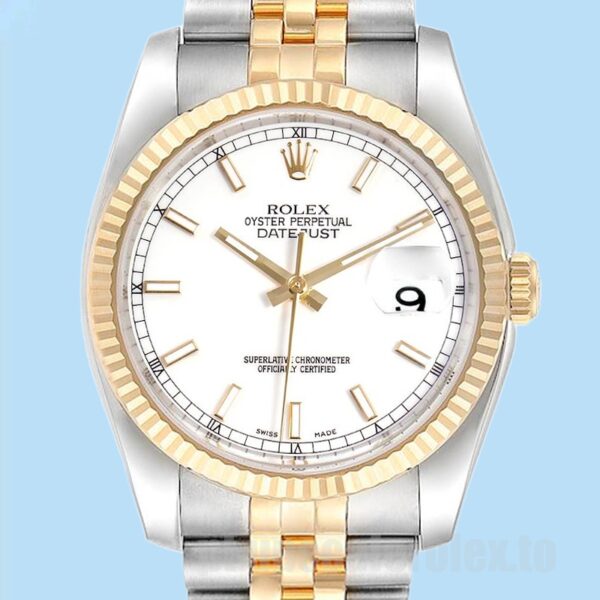 Rolex Datejust 36mm 116233 Masculino Tom Prata