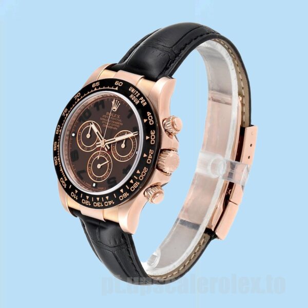 Rolex Daytona Masculino 40mm 116515 Automático Correia De Couro - Image 3