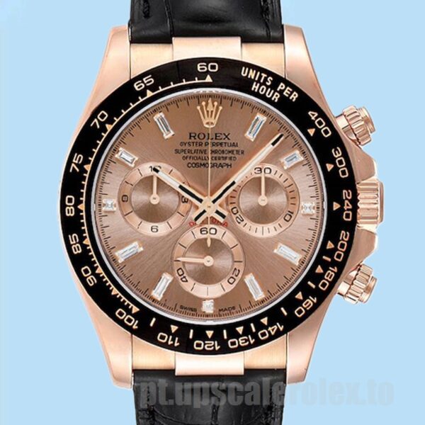 Rolex Daytona 40mm Masculino 116515 Tom De Ouro Rosa