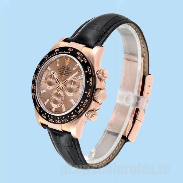 Rolex Daytona 40mm Masculino 116515 Tom De Ouro Rosa - Image 3
