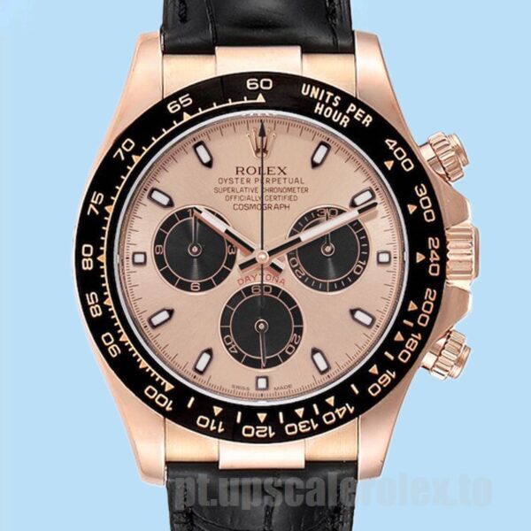Rolex Daytona Masculino 40mm 116515 Tom De Ouro Rosa