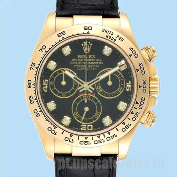 Rolex Daytona 116518 Masculino 40mm Ver Tom De Ouro