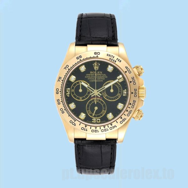 Rolex Daytona 116518 Masculino 40mm Ver Tom De Ouro - Image 2