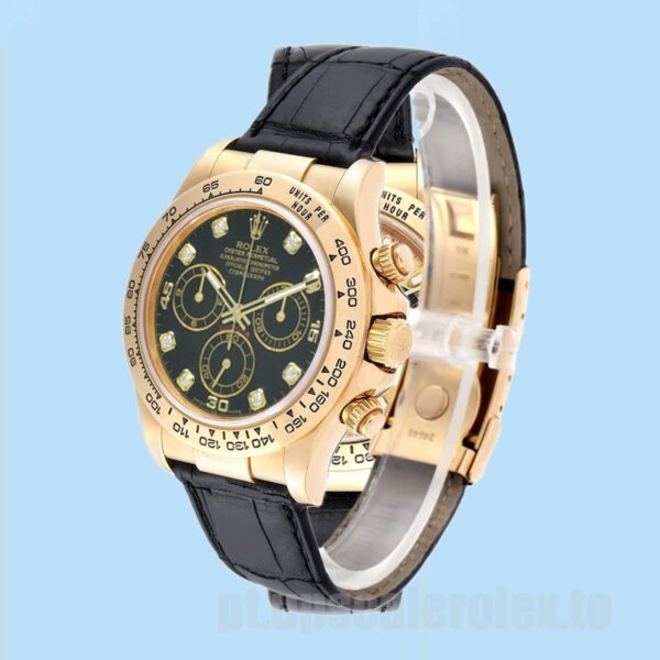 Rolex Daytona 116518 Masculino 40mm Ver Tom De Ouro - Image 3