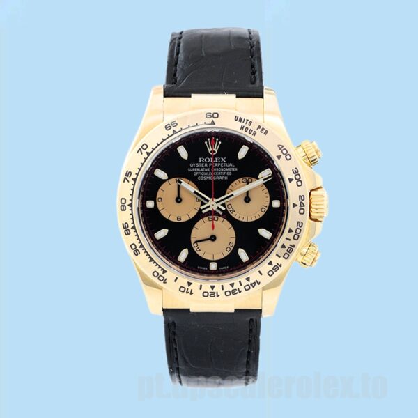 Rolex Daytona 116518 Masculino 40mm Automático Correia De Couro - Image 2