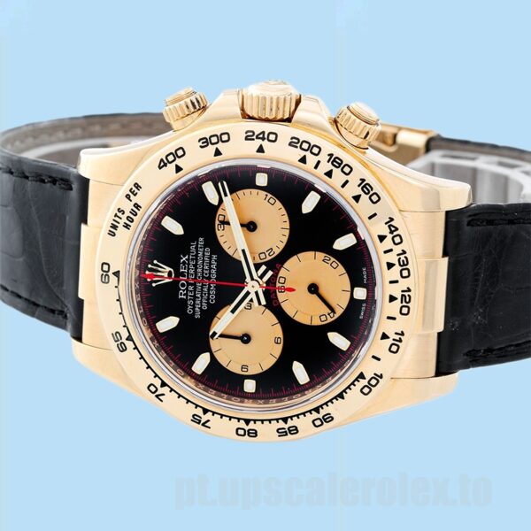 Rolex Daytona 116518 Masculino 40mm Automático Correia De Couro - Image 3
