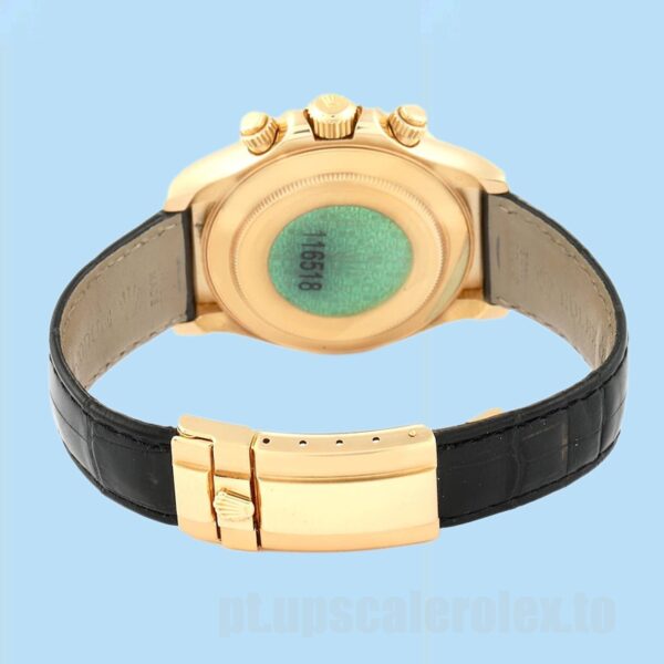 Rolex Daytona 116518 Masculino 40mm Automático Correia De Couro - Image 4