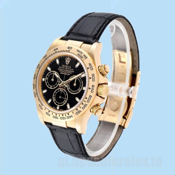 Rolex Daytona 116518 Masculino 40mm Tom De Ouro Automático - Image 3