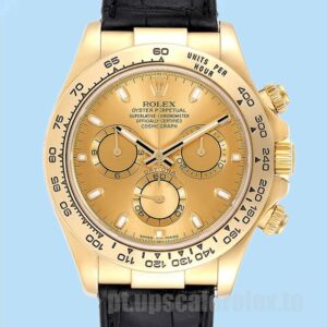 Rolex Daytona Masculino 116518 40mm Correia De Couro