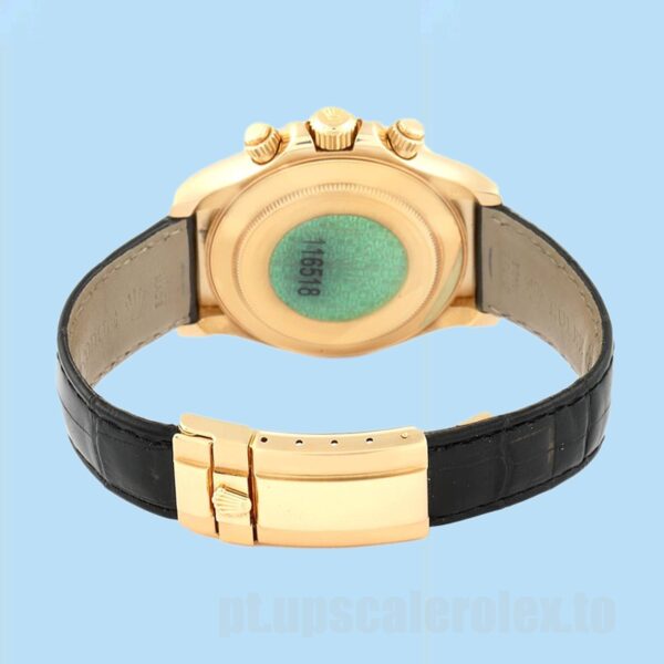 Rolex Daytona Masculino 116518 40mm Correia De Couro - Image 4