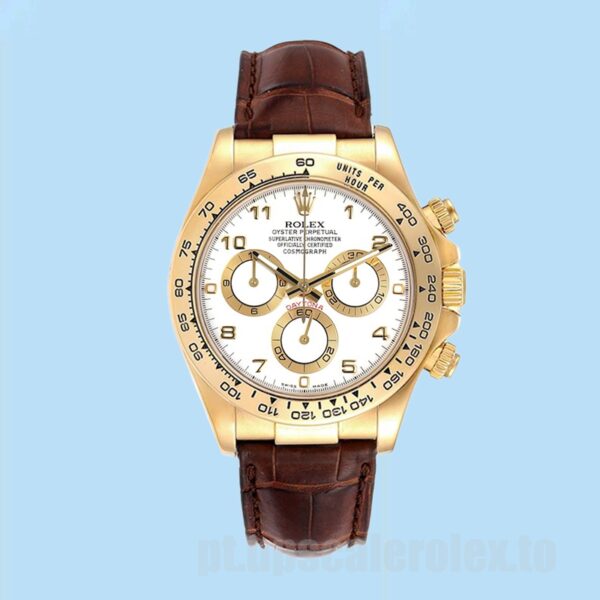 Rolex Daytona 40mm Masculino 116518 Mostrador Branco - Image 2