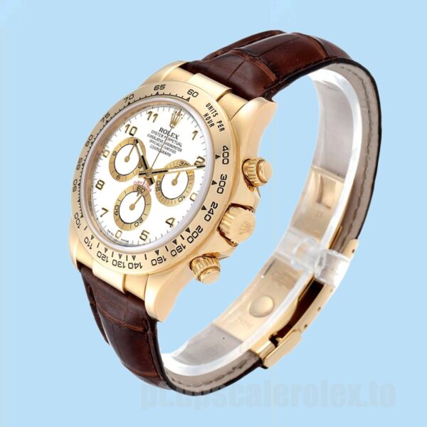 Rolex Daytona 40mm Masculino 116518 Mostrador Branco - Image 3