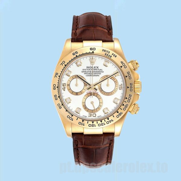 Rolex Daytona 116518-0001 Masculino 40mm Tom De Ouro - Image 2