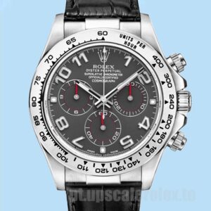 Rolex Daytona Masculino 40mm 116519 Tom Prata Correia De Couro