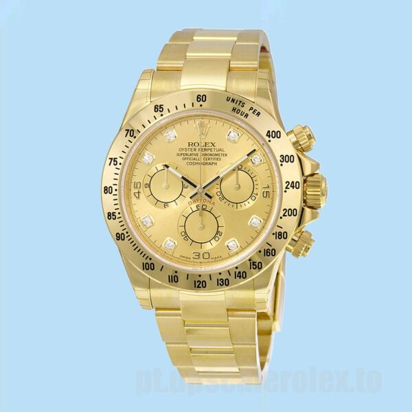 Rolex Daytona Masculino 116528-0033 40mm Mostrador De Champanhe - Image 2