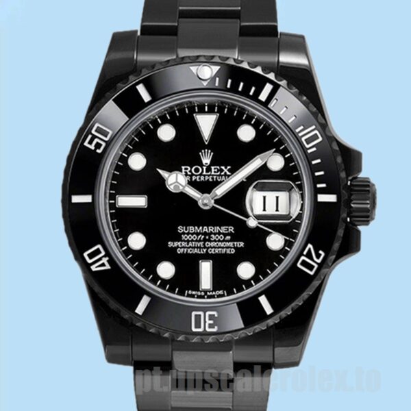 Rolex Submariner 40mm 116610 Masculino Mostrador Preto Tom Preto