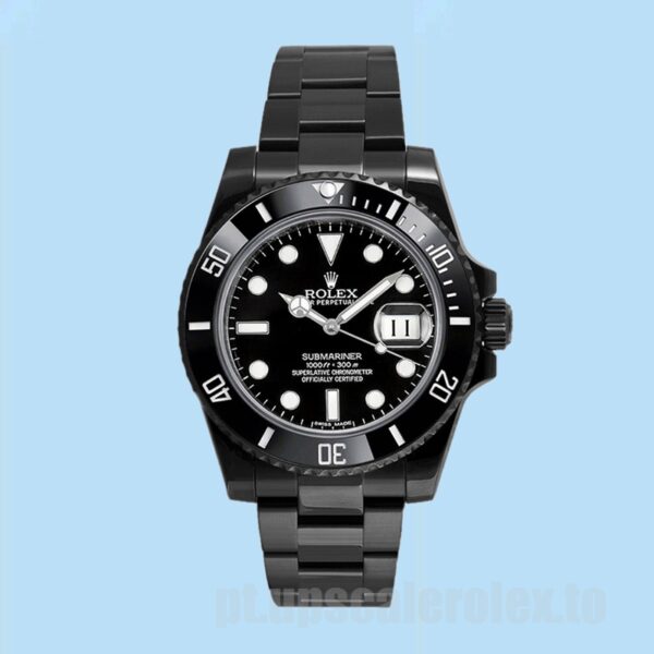 Rolex Submariner 40mm 116610 Masculino Mostrador Preto Tom Preto - Image 2