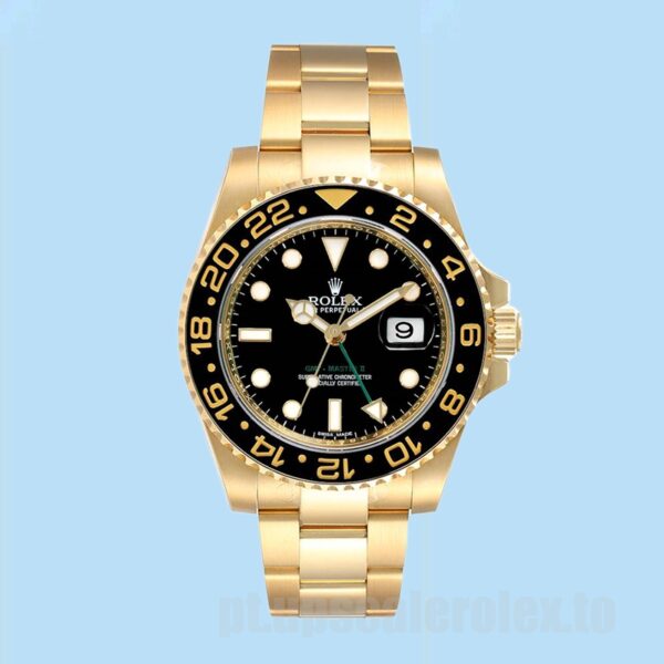 Rolex Gmt-Master 40mm Masculino 116718-LN-78208 Mostrador Preto Pulseira Ostra - Image 2