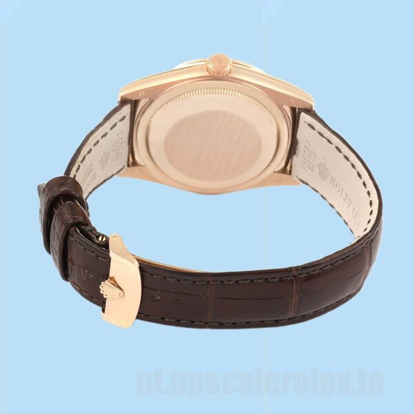 Rolex Day-Date 118135-0022 36mm Masculino Mostrador Marrom - Image 4