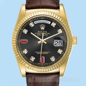 Rolex Day-Date 36mm 118138 Masculino Automático Mostrador Preto