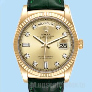 Rolex Day-Date Masculino 36mm m118138-0148 Tom De Ouro