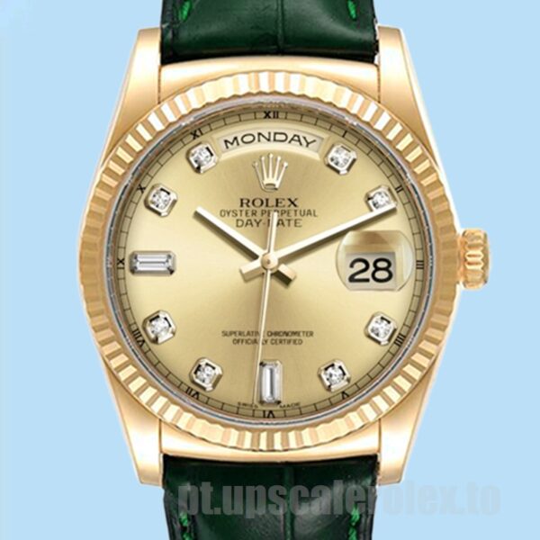 Rolex Day-Date Masculino 36mm m118138-0148 Tom De Ouro