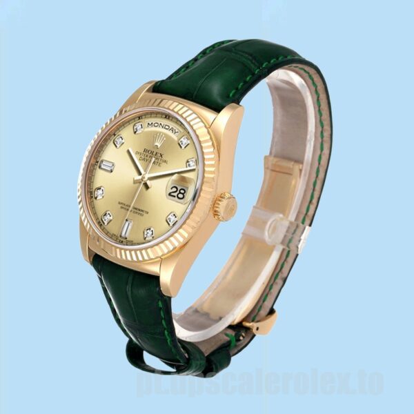 Rolex Day-Date Masculino 36mm m118138-0148 Tom De Ouro - Image 3