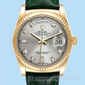 Rolex Day-Date 36mm Masculino m118138-0135 Correia De Couro