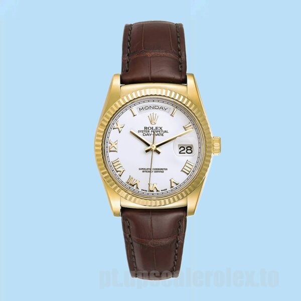 Rolex Day-Date Masculino 36mm m118138-0117 Ver Tom De Ouro - Image 2