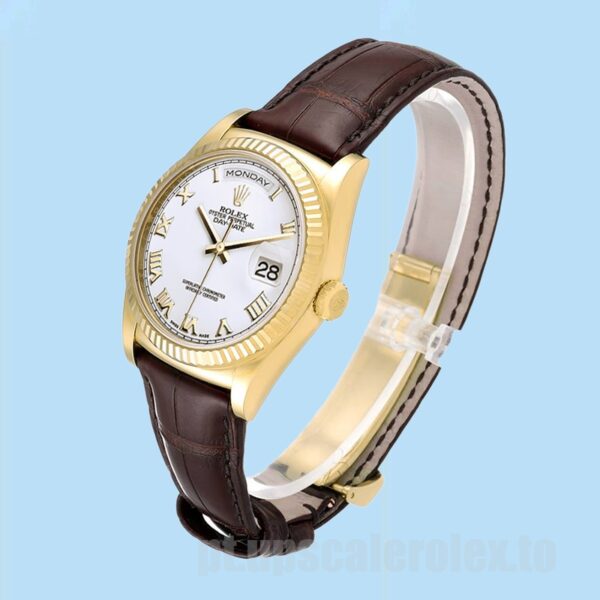 Rolex Day-Date Masculino 36mm m118138-0117 Ver Tom De Ouro - Image 3