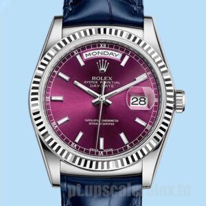 Rolex Day-Date 36mm m118139-0060 Masculino Mostrador Cereja