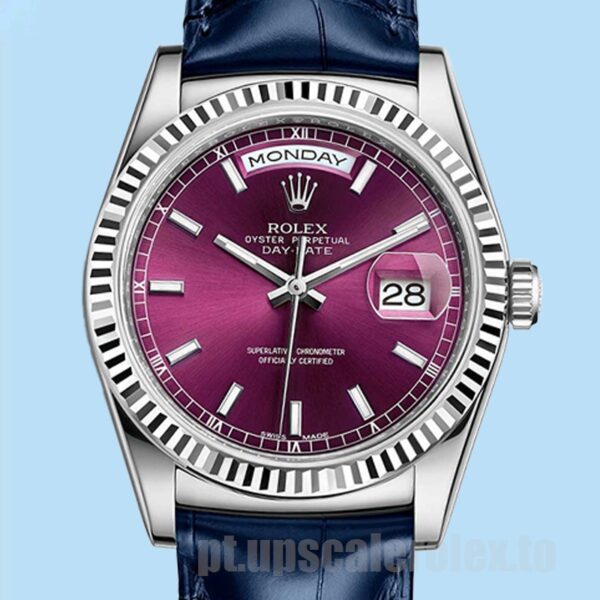 Rolex Day-Date 36mm m118139-0060 Masculino Mostrador Cereja