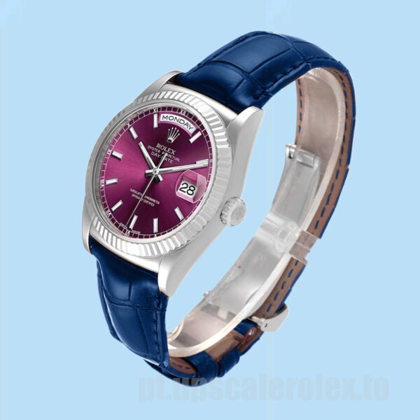 Rolex Day-Date 36mm m118139-0060 Masculino Mostrador Cereja - Image 3