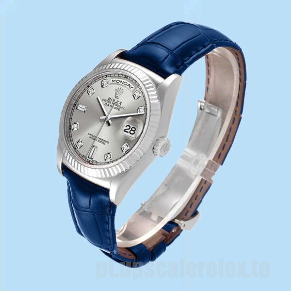 Rolex Day-Date 36mm m118139-0081 Masculino Tom Prata Automático - Image 3