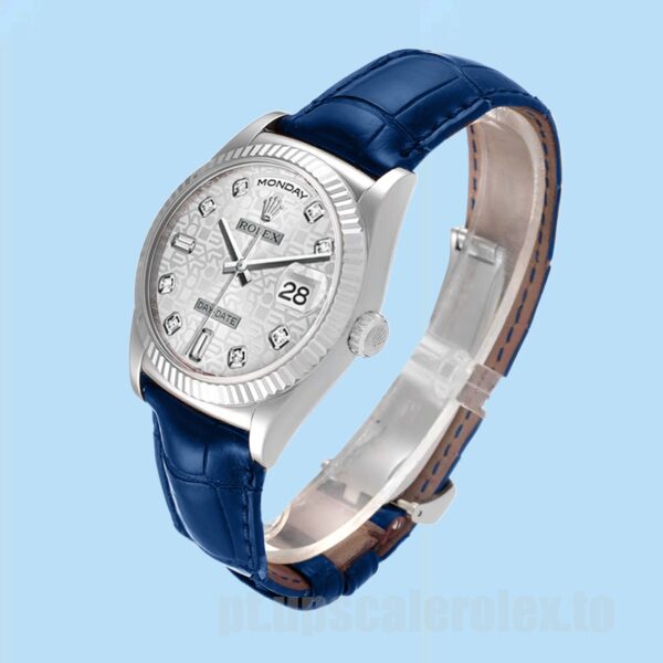 Rolex Day-Date m118139-0092 Masculino 36mm Tom Prata Automático - Image 3