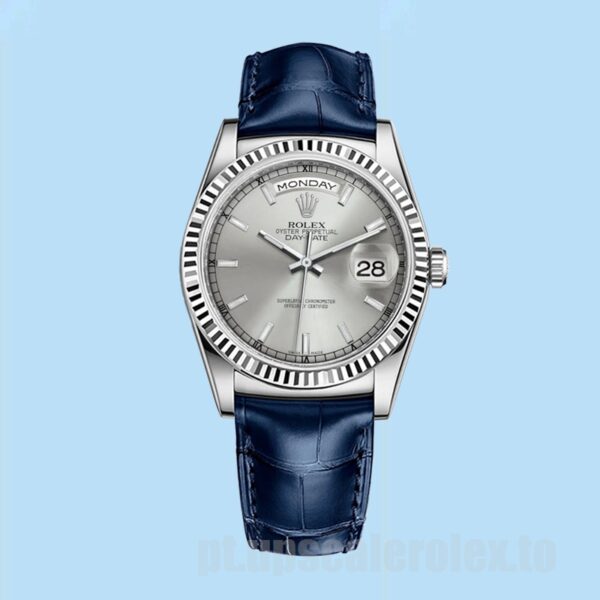 Rolex Day-Date Masculino 36mm m118139-0097 Mostrador Prateado - Image 2