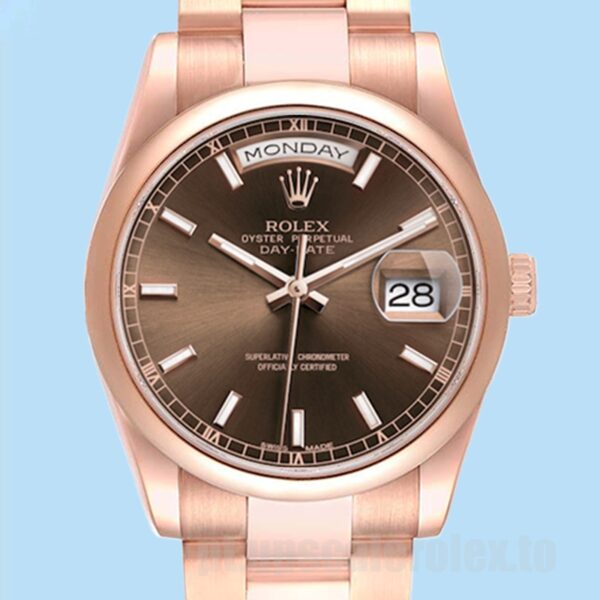 Rolex Day-Date Masculino 118205 36mm Automático Pulseira Ostra