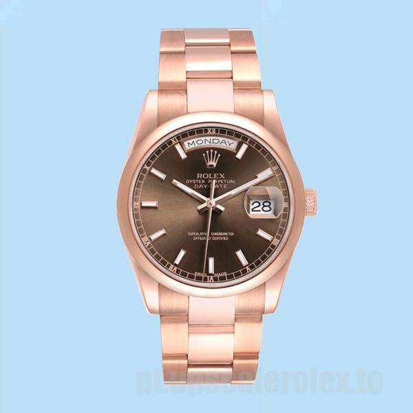 Rolex Day-Date Masculino 118205 36mm Automático Pulseira Ostra - Image 2