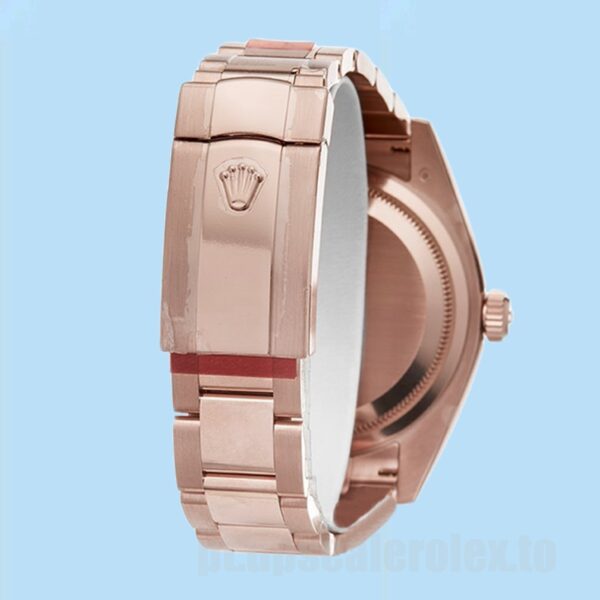 Rolex Day-Date 36mm 118205 Masculino Pulseira Ostra Mostrador De Ouro Rosa - Image 4