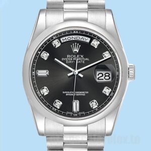 Rolex Day-Date Masculino 36mm 118239-0089 Automático Tom Prata