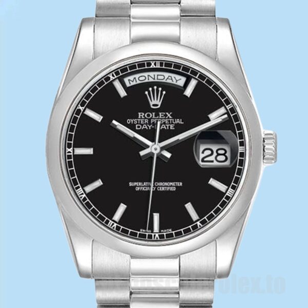 Rolex Day-Date Masculino 36mm 118206 Tom Prata Ver