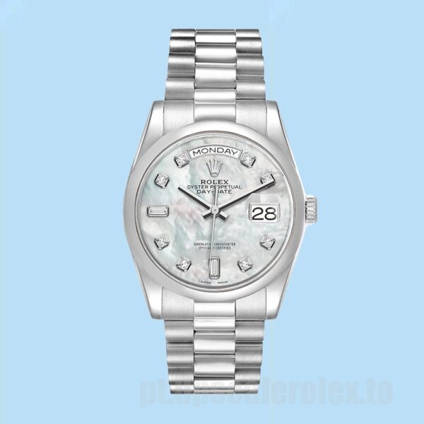 Rolex Day-Date 36mm Masculino 118206 Mostrador Madrepérola - Image 2