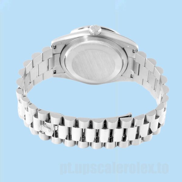 Rolex Day-Date 36mm 118206 Masculino Mostrador Jubileu de Prata - Image 4
