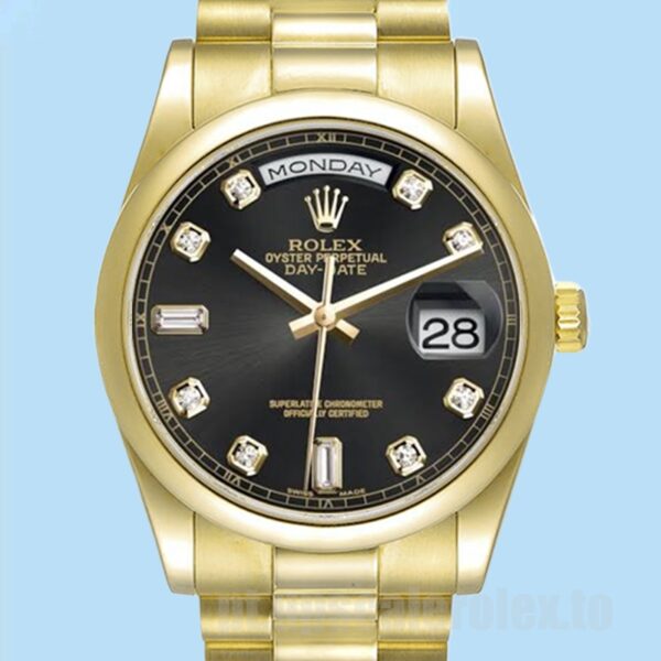 Rolex Day-Date 118208-83208 Masculino 36mm Automático Pulseira Presidente