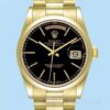 Rolex Day-Date 118208 Masculino 36mm Automático Mostrador Preto