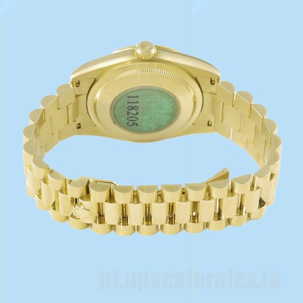 Rolex Day-Date 118208 Masculino 36mm Automático Mostrador Preto - Image 4
