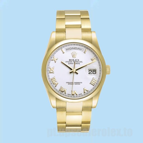 Rolex Day-Date 118208-73208 36mm Masculino Ver Pulseira Ostra - Image 2